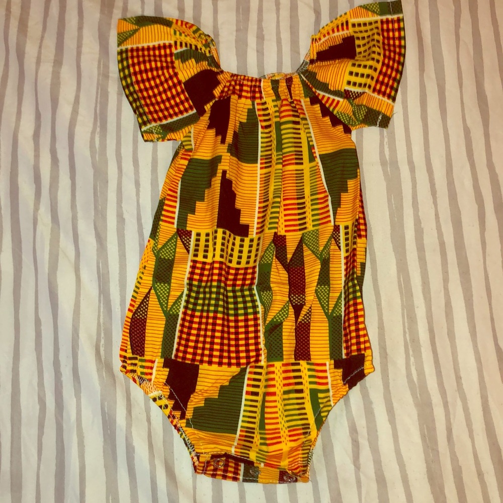 AFRICAN PRINT Baby onesie